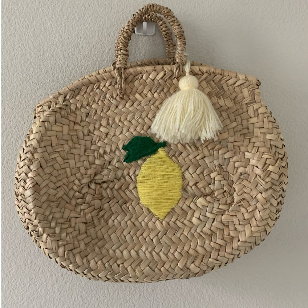 Boho Handmade 100% Straw Mini Basket